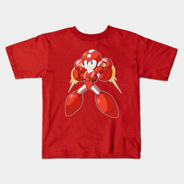 Jet Megaman Kids T-Shirt by StaticBlu